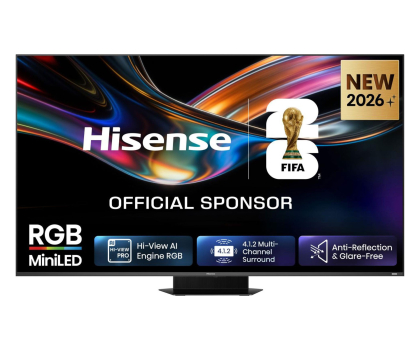 Telewizor 75" Hisense 75UR9S 75" RGB Mini LED 180 Hz 4K Dolby Vison Atmos